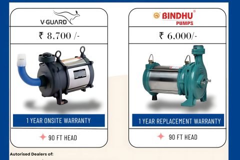 1 HP openwell submersible pumpset