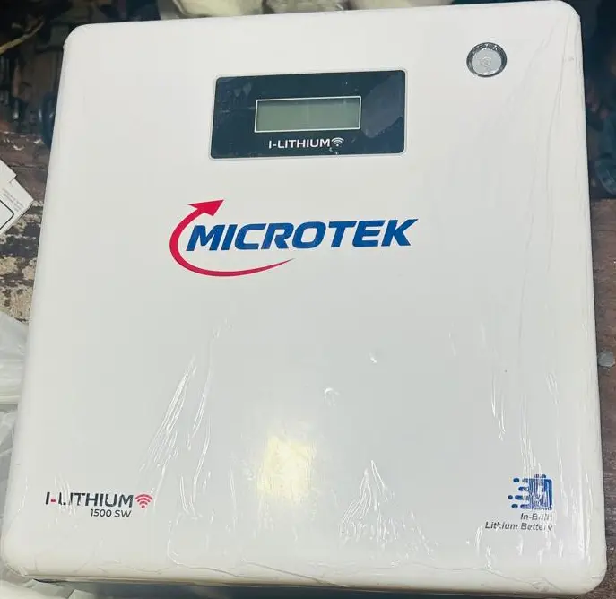 Microtek I Lithium 1500 SW 1100VA/925W Lithium Inverter with 1280Wh 12.8V