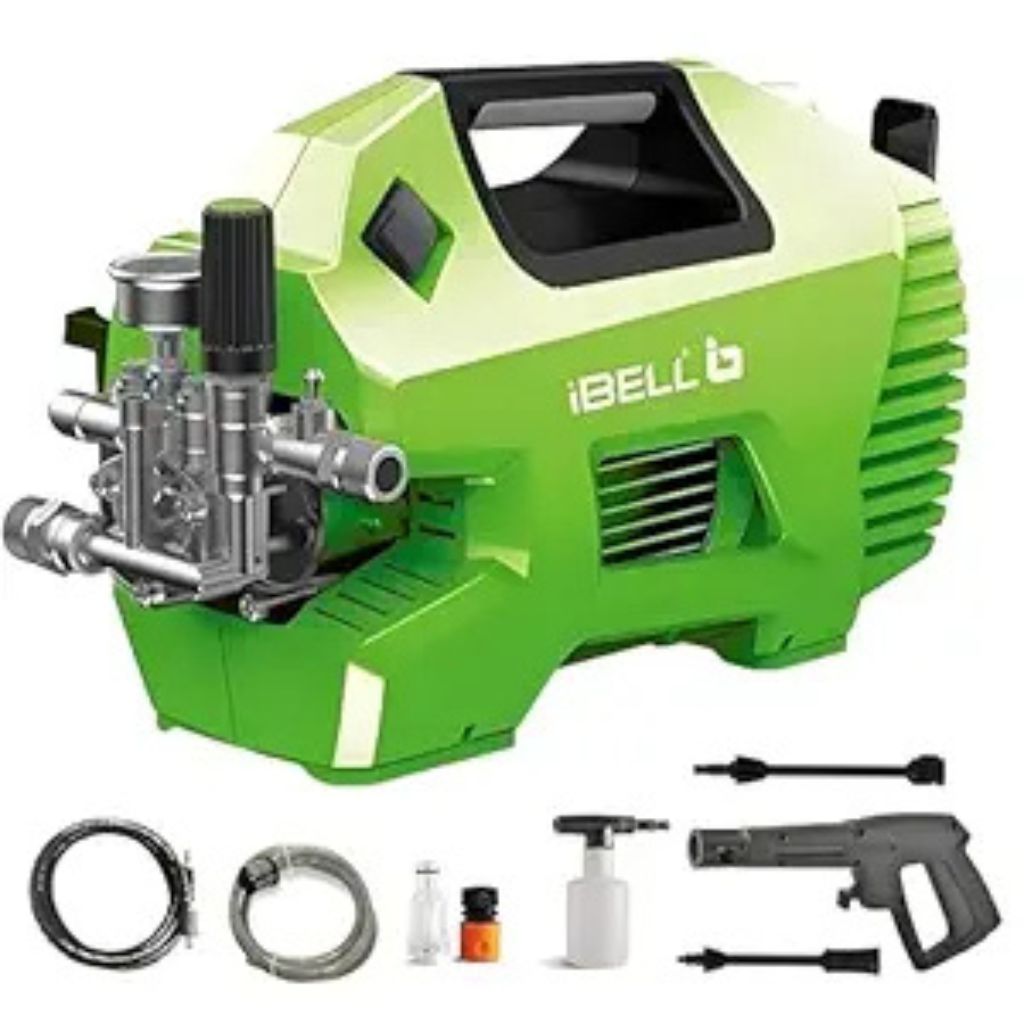 IBELL iGreen550 High Pressure Washer, 2200W Induction Motor, 160 Bar Car Washer High Pressure Gun, 7.4 L/Min Flow, 5M Hose, Portable Pressure Washer for Car, Bike, Home & Outdoor Cleaning